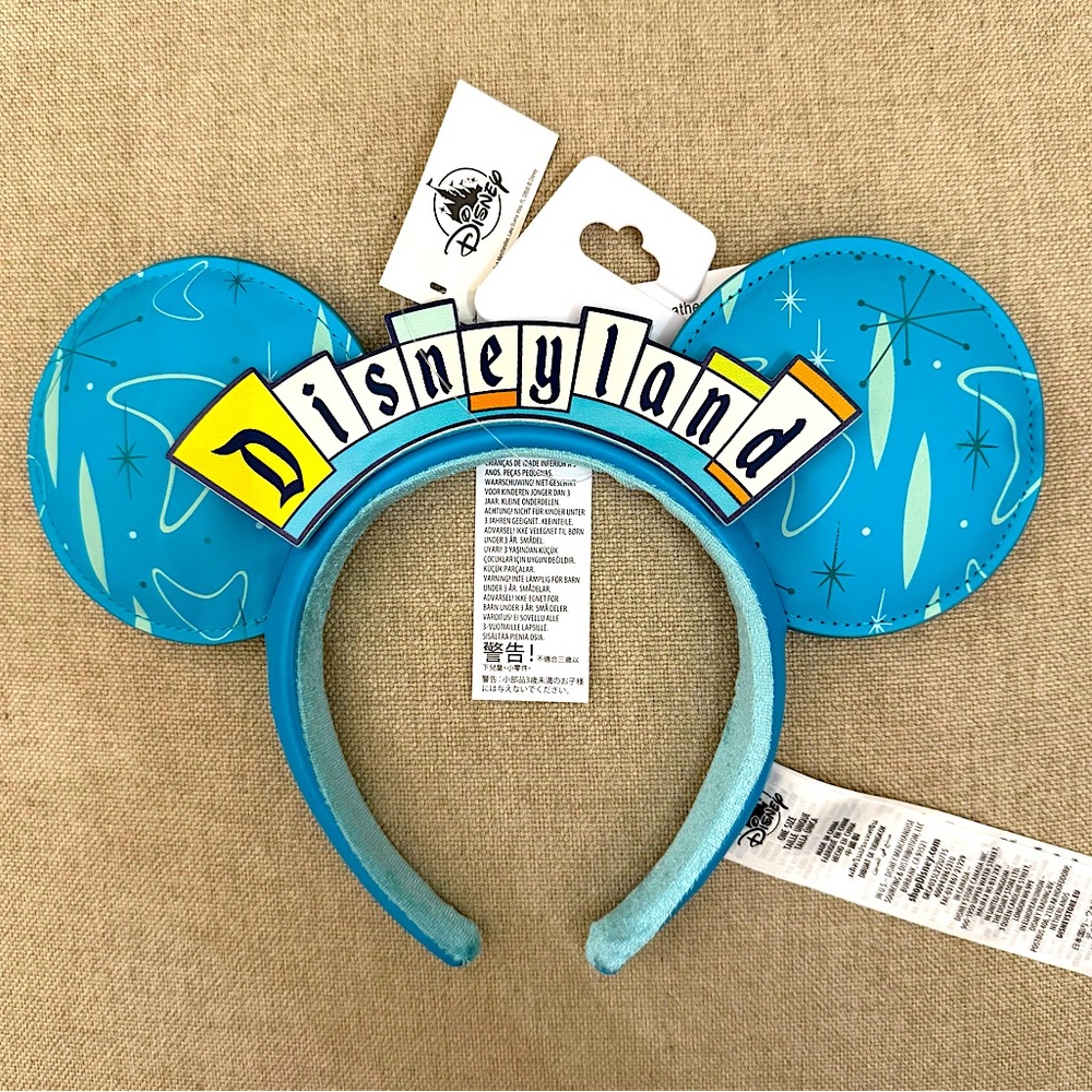 Disney Parks Retro Disneyland Marquee Sign Headband Minnie Ears